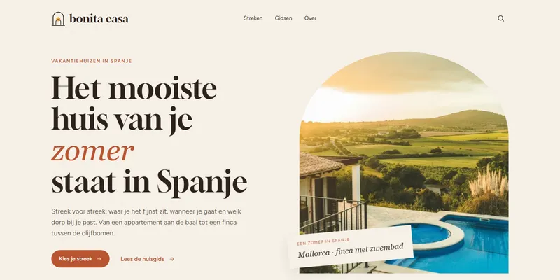Homepage van Bonita Casa