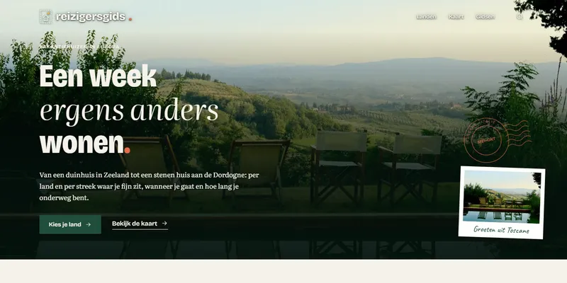 Homepage van Reizigersgids